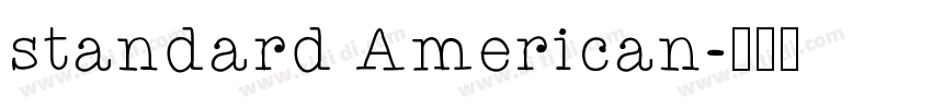 standard American字体转换